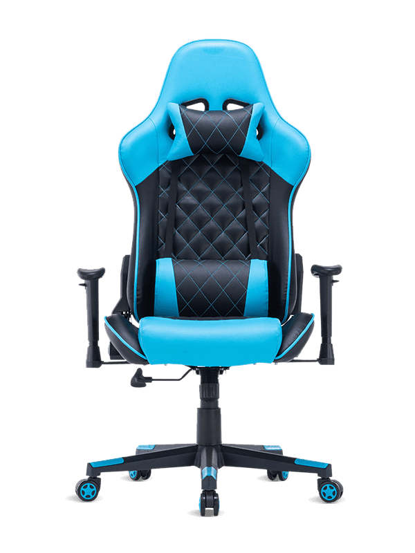 halda Nastaviteľná lakťová opierka otočná Sky Blue Racing Chair Kreslo Rgb Gaming Chairs 