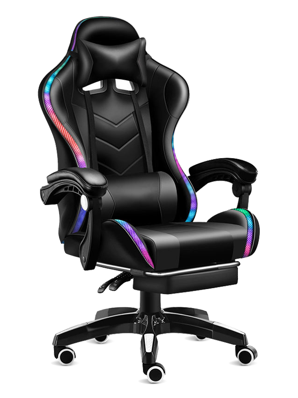 Rôzne štýlové farebné Rgb LED herné počítačovo herné masážne kreslo s reproduktorom 