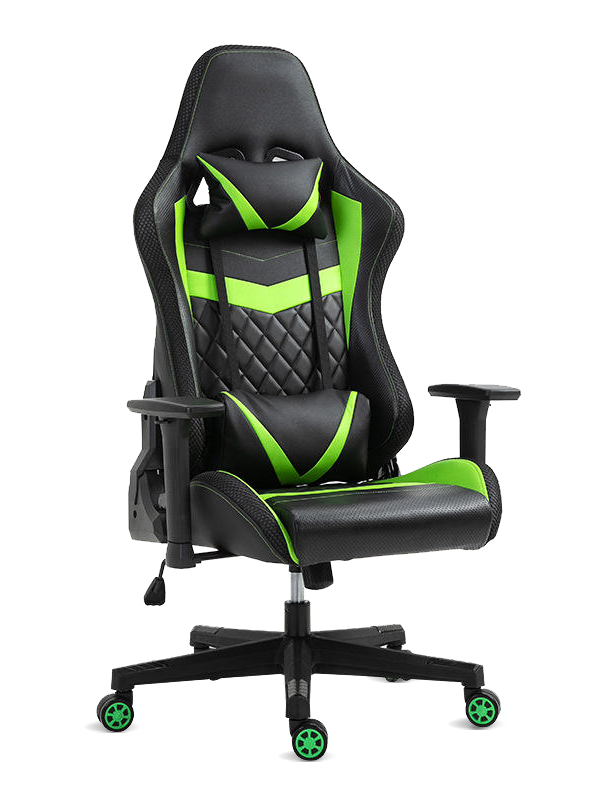 Nové kožené otočné nastaviteľné počítačové LED herné kreslo RGB 