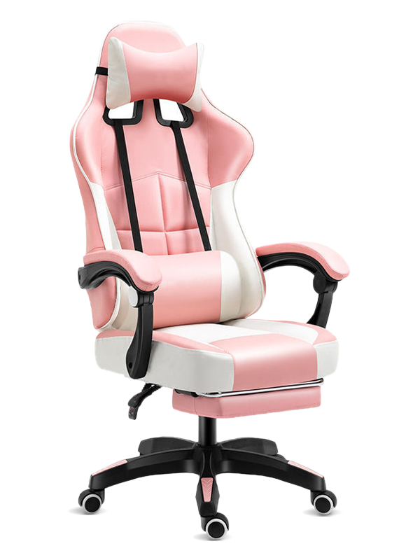 Vysoko kvalitná kancelárska hráčska stolička Anji výrobcu Ergonomická otočná herná stolička s opierkou nôh 